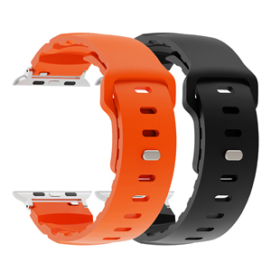 Cinturini in Gomma Fluorurata CM Impermeabili con Adattatore <span class=keywords><strong>Argento</strong></span> per <span class=keywords><strong>Apple</strong></span> <span class=keywords><strong>Watch</strong></span> S10 46mm 42mm Ultra 49mm 45mm 44mm - Product Image 4