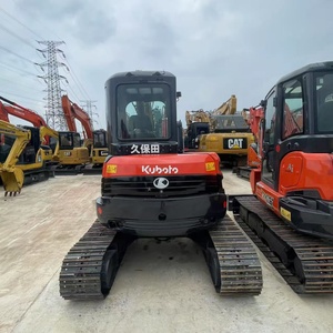 รถขุดตีนตะขาบ Kubota U55 มือสองจากญี่ปุ่น แท้ 5 ตัน พร้อมบุ้งกี๋  เครื่องยนต์และปั๊ม Kubota ได้รับการรับรองมาตรฐาน EPA และ CE มีจำหน่าย - Product Image 5