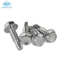 # 8 / # 10 / # 14 vis autoperceuses à tête plate en acier inoxydable pour tôle, avec pointe de perçage, taille métrique de 1/2'' à 2''