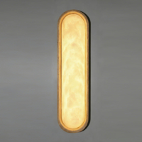 Plafonnier LED au design nordique minimaliste YH, applique murale en pierre d'albâtre antique, lampe LED vintage pour salle de bain et salle à manger