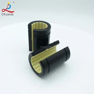 Polymer Bushing Bearing Oilless Open Anodized Aluminum Adapter Plastic Linear Plain Bearing (OJUM-01-10-12-16-20-25-30-40-50)