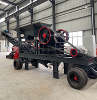 Concasseur mobile de type boîte 1200x1200 130-160 TPH contrôlé par PLC pour l'application dans les usines de pierre calcaire, de minerai, de béton et de ciment