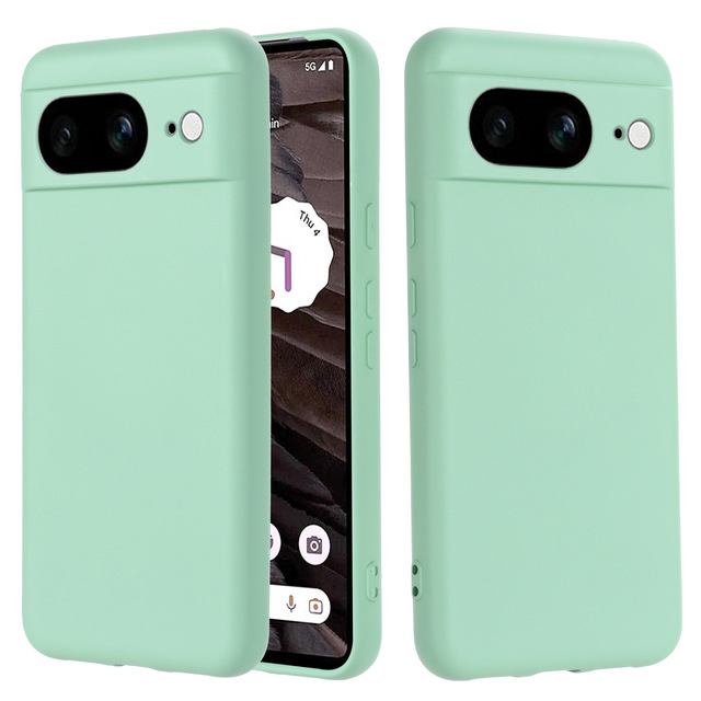 Anti-fingerprint Soft Skin Liquid Silicone Phone Case Cover for Google Pixel 9 9 Pro XL 8A Screen and Camera Protection Case