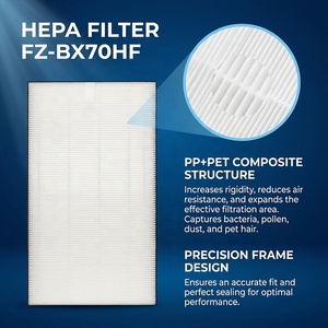 Kit de filtres purificateur d'air 2-en-1 FZ-BX70HF pour la collecte de poussière et kit de remplacement de désodorisant FZ-B70DF HEPA charbon actif pour usage domestique - Product Image 4