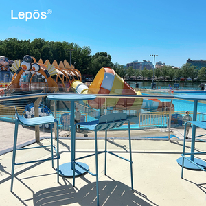 Quán Rượu thương mại quán cà phê khách sạn nhà hàng ngoài trời trong nhà Thanh Chiều cao Bàn Quầy chống gỉ bàn đứng bàn tròn thanh nhôm - Product Image 5