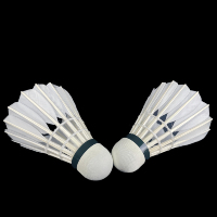Volant de badminton professionnel Lingshang LS600 en plumes d'oie, léger, 3 couches, pour entraînement et tournois internationaux