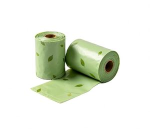 <b>Compostable</b> Dog Poop <b>Bags</b> Biodegradable Pet Waste <b>Bags</b> XCBIO Brand Flexographic Printed Custom Logo BPI EN13432 Certified - Product Image 1