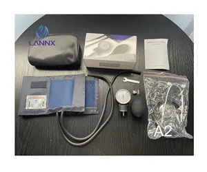 Lannx A2 Trade Prijs Handleiding Aneroïde Sfygmomanometer Met Enkele Stethoscoop Standaard Handmatige Bloeddrukmeter Bp Machine