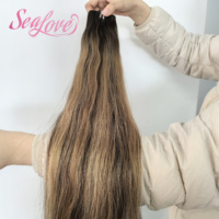 Extensions de cheveux humains Remy Xo Genius Pu Seamless Hole Weft Twin Tab Butterfly Hair, cheveux indiens à trame papillon