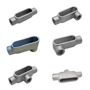 <span class=keywords><strong>1</strong></span> <span class=keywords><strong>1</strong></span>/4 "LB loại hình thức 7 ống dẫn cơ thể màu xám sắt LB 90 ° trở lại truy cập Wedge Nut Snap chặt chẽ điện ống thép ống dẫn hộp - Product Image 3