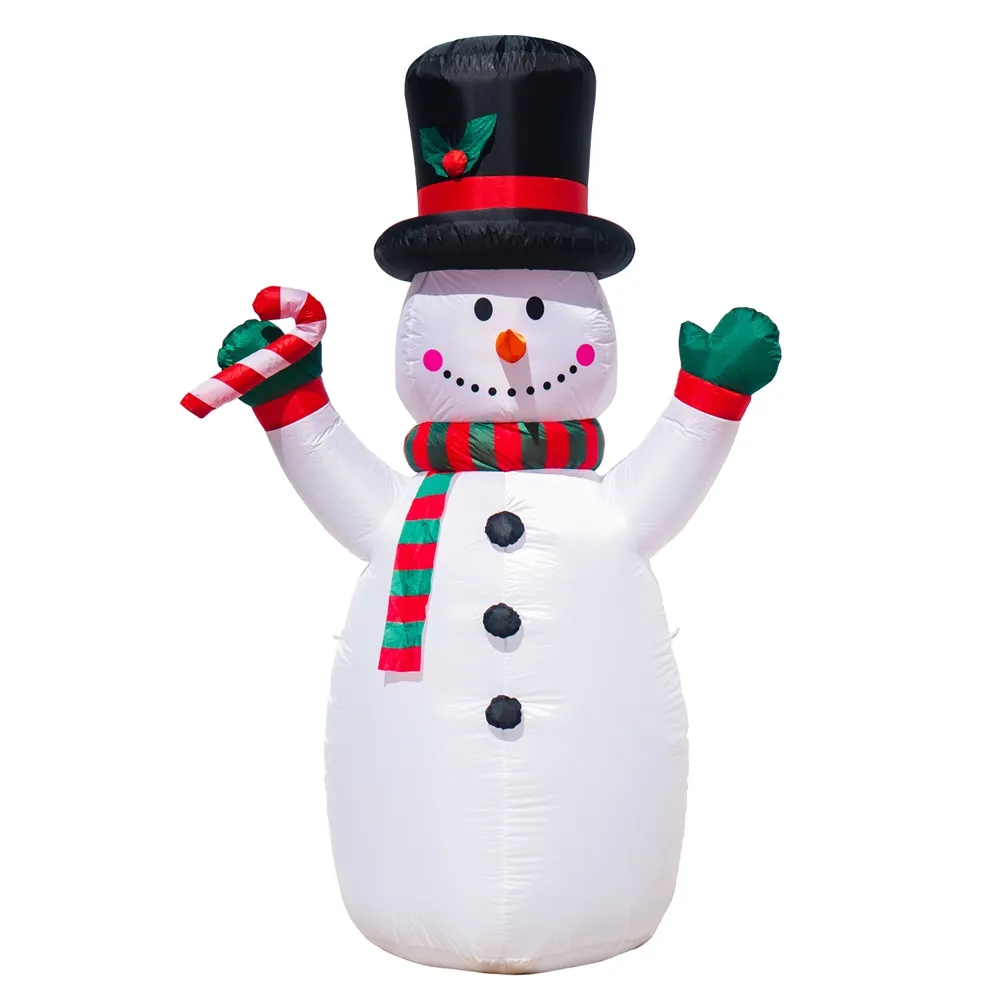 OEM custom inflables navidad Hot selling supplies decoration christmas inflatable snowman with light