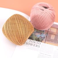 Fil à dentelle de haute qualité, plusieurs couleurs, 100% coton, pour crochet, bricolage, tricot à la main