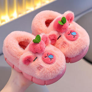 Chaussures décontractées d'hiver pour bébés, garçons et filles, pantoufles d'intérieur chaudes et antidérapantes en coton à bout fermé pour les tout-petits - Product Image 6