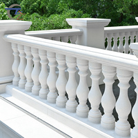 Vente directe d'usine, balustrade en GRC, garde-corps orné, design sculpté, villa de luxe, balcon, balustrade, clôture
