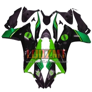 Inyección para HONDA <span class=keywords><strong>CBR</strong></span> <span class=keywords><strong>600</strong></span> <span class=keywords><strong>F</strong></span> 600F C CBR600F4i CBR600 <span class=keywords><strong>F</strong></span> F4i 11 12 13 14 89LQ.63 CBR600F Verde negro 2011 2012 2013 2014 <span class=keywords><strong>Carenado</strong></span> - Product Image 1