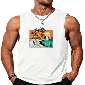 Moisture-Wicking Breathable Knitted Quick Dry High Stretch Sporty Hole <b>Running</b> <b>Singlet</b> Training Gym Vest Men - Product Image 2