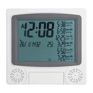 Digital Islamic Clock Muslim Gift Alarm Azan Prayer Alarm LCD Clock Radio Islamic Alarm Clock