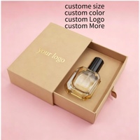 Caixa de Presente de Papelão Rígido Cinza Luxuosa Personalizada para Embalagem de Cosméticos e Perfumes para Meninas