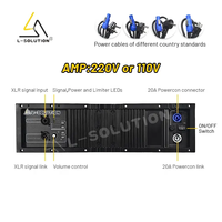 Sistema de sonido activo profesional de 18 pulgadas Módulo amplificador Hdl18 Placa digital de 2000W Clase D 8ohm Placa de carcasa metálica de impedancia
