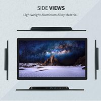 Moniteur PC tactile 27 pouces, design plat et sans joint : moniteur tactile conforme à la norme IP65, coque arrière lisse, Intel I7