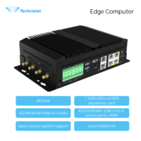 Computadora de Borde Techvision RK3568J 3363R, Gateway Industrial IoT, 6 Puertos Gigabit Ethernet, 5G WiFi6, NB-IoT, Nodo de Computación de Borde con IA, Debian