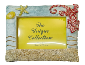 Cadre photo personnalisé en résine avec motif palmier, coquillage et étoile <span class=keywords><strong>de</strong></span> <span class=keywords><strong>mer</strong></span> des Bahamas, avec inscriptions, à prix compétitif et livraison rapide - Product Image 5