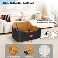 Siège auto surélevé sécurisé pour chien avec harnais de sécurité réglable, lit de voyage imperméable pour petits chiens, chats et chiots