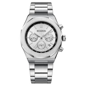 Custom Chronograph <b>Watch</b> <b>Waterproof</b> Stainless Steel Wristwatch for <b>Men</b> Calendar Design <b>Waterproof</b> Quartz Wristwatches - Product Image 4