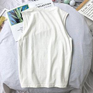 Polo estiva da <span class=keywords><strong>uomo</strong></span>-maglietta bianca ampia per abbigliamento Casual, Top a spalla regolare - Product Image 4