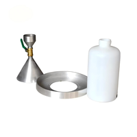 Appareil de test de densité du sable par cône, kit testeur de densité du sable avec valve, plaque de base et ensemble de récipients en plastique