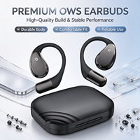 Écouteurs OWS à oreille ouverte, multi-langues, réduction du bruit, son haute définition, ajustement ergonomique, étanchéité IPX4, faible latence