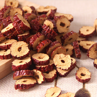 Dattes rouges séchées coupées en tranches, emballage personnalisé, collation saine et nutritive, pour thé et bouillie, conservées par procédé FD, en vrac