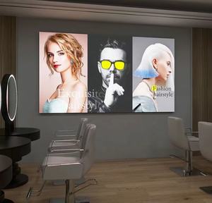 ZHIHAI PVC estampado hermosa dama <span class=keywords><strong>corte</strong></span> <span class=keywords><strong>de</strong></span> <span class=keywords><strong>pelo</strong></span> tienda decoración alta calidad tela regulable caja <span class=keywords><strong>de</strong></span> luz - Product Image 1