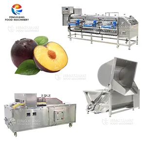 Lavadora de tipo grande para limpieza industrial de vegetales y frutas, máquina de jugo de ciruela, removedor de núcleo de fruta redonda