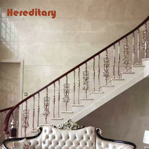 Lan can nhôm vàng hồng trong nhà cho cầu thang và lan can lan can nhôm đúc cho cầu thang xoắn ốc - Product Image 4