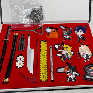 Accesorios de <span class=keywords><strong>Cosplay</strong></span>, Llavero de Aleación de Denji <span class=keywords><strong>Makima</strong></span>, Set de Armas de Personajes de Pochita - Product Image 2