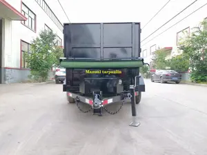Factory Customized Hot Sale Hydraulic Dump Farm Trailer Silver Welding ISO Trailer Superior Products For Sales