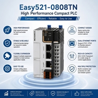 Contrôleur PLC compact INOVANCE Easy521-0808TN, double Ethernet EtherCAT, 8DI 8DO, transistor, DC 24V, haute performance