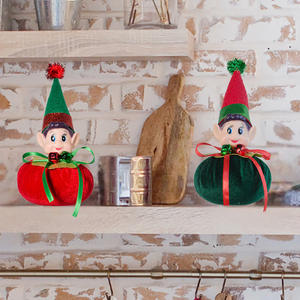 Handmade Rose Crochet Solid Color Green Leaves Long <b>Tree</b> Polyester Material <b>Christmas</b> Ornament Home <b>Decoration</b> Graduated - Product Image 1