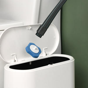 Brosse de nettoyage jetable pour toilettes, support de brosse de toilette jetable avec 8 recharges - Product Image 3