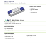 Driver LED à courant constant LiFud 7,5-12W 250/300mA AC220-240V 50/60Hz, alimentation LED isolée pour éclairage intérieur sur rail