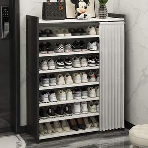 ชั้นวางรองเท้าแบบตั้งพื้นทรงสี่เหลี่ยมผืนผ้า พร้อมฝาครอบกันฝุ่น ขนาด 100x70 ซม. อเนกประสงค์ สำหรับห้องนั่งเล่น ใช้ได้กับเด็ก - Product Image 5