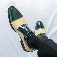 Klassische Britische Herren-Lacklederschuhe in Verschiedenen Farben für Formelle Anlässe, Partys, Hochzeiten und Büro - Glänzende Brokat-Schuhe