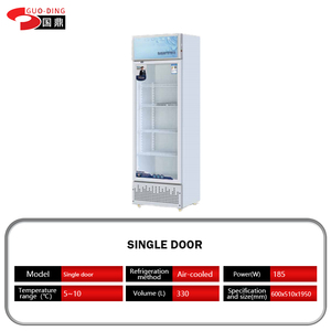 Hiển thị tủ đông đồ uống hiển thị dọc kính tủ lạnh cửa duy nhất <span class=keywords><strong>Showcase</strong></span> tủ lạnh - Product Image 2