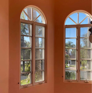 Vòm hình <span class=keywords><strong>Windows</strong></span> Ba cửa sổ cửa sổ kính hai lớp trượt cửa sổ nhôm - Product Image 3