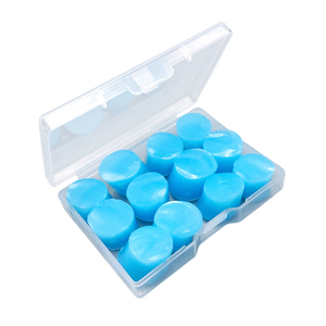 6 Paar Gel-Ohrstöpsel, wiederverwendbare Silikon-Ohrstöpsel, wasserdichte Schwimm-Ohrstöpsel, geräuschunterdrückende Ohrstöpsel für Erwachsene und Kinder - Product Image 1