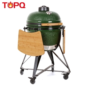 TOPQ-asadores de carbono verde <span class=keywords><strong>para</strong></span> parrilla, 20 pulgadas, kamado - Product Image 5