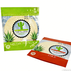 <span class=keywords><strong>Paquete</strong></span> Personalizado - Bolsa de Embalaje para Tortillas, Laminada y Recubierta de Aluminio, de Grado Alimenticio, con Cierre y Ventana con Logotipo - Product Image 1