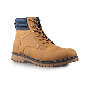 Crazy horse-botas de trabajo de construcción de cuero, zapatos de seguridad industriales, nuevo estilo - Product Image 3