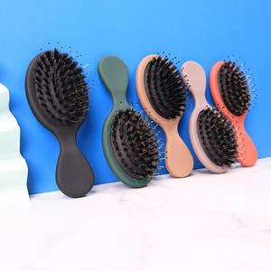 Lindo pequeño mango de ABS cepillo de viaje de pelo de bebé cepillo de pelo de cerdas de jabalí personalizado para desenredar el pelo - Product Image 5